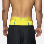 Chromaldinho yellow boxer shorts for men, soft cotton and spandex blend, comfortable and stylish, bold design, perfect fit, breathable men's underwear.