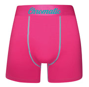 South Beach pink boxer shorts for men, stylish and vibrant design, soft cotton and spandex blend, comfortable fit, breathable and perfect for summer vibes.