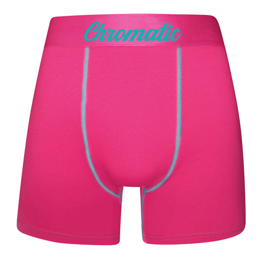 South Beach pink boxer shorts for men, stylish and vibrant design, soft cotton and spandex blend, comfortable fit, breathable and perfect for summer vibes.