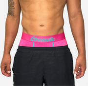 South Beach pink boxer shorts for men, stylish and vibrant design, soft cotton and spandex blend, comfortable fit, breathable and perfect for summer vibes.