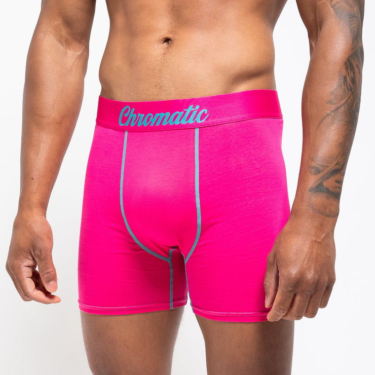 pink and blue boxer shorts for men, premium cotton and spandex blend, comfortable fit, stylish underwear, breathable fabric, perfect everyday men's boxer shorts.
