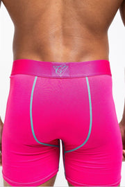 pink and blue boxer shorts for men, premium cotton and spandex blend, comfortable fit, stylish underwear, breathable fabric, perfect everyday men's boxer shorts.